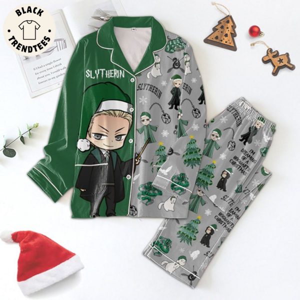 Slytherin Portrait Green Gray Design Pajamas Set