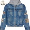 Stitch Is My Spirit Animal Portrait Design Hooded Denim Jacket