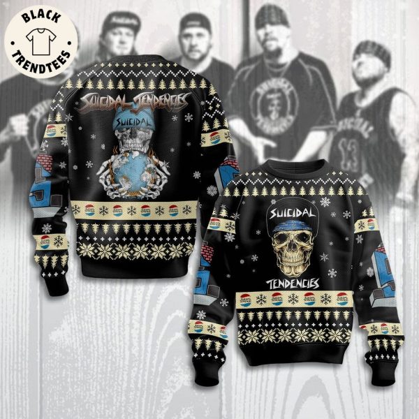 Sucidal Tendencies Skull Black Design 3D Sweater