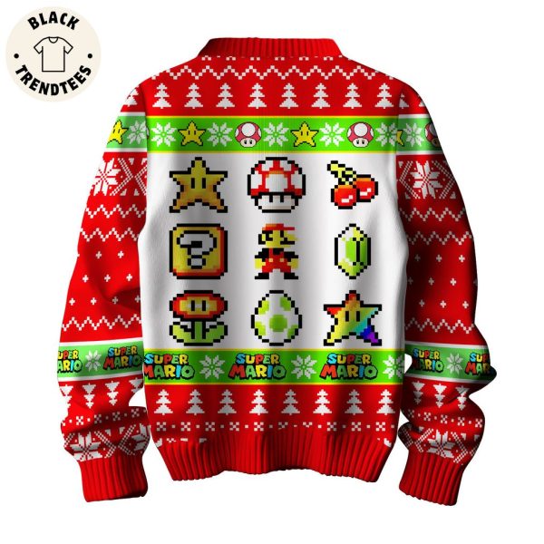 Super Mario Game Design 3D Sweater