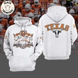 Texas Longhorns Championship Portrait Nike White Design 3D Hoodie