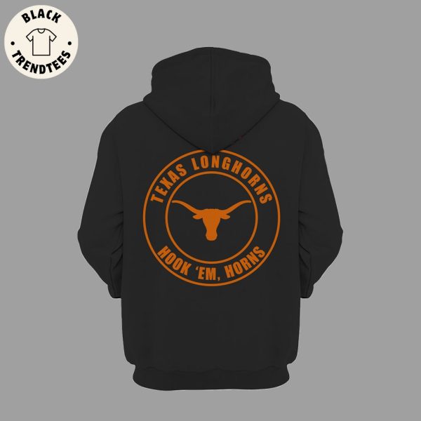 Texas Longhorns Hook ‘Em, Horns Nike Logo Black Design 3D Hoodie