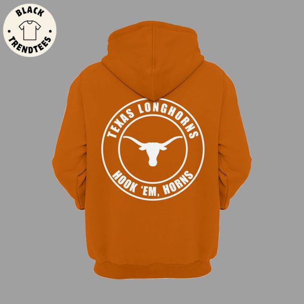 Texas Longhorns Hook Em Horns Nike Logo Orange Design 3D Hoodie
