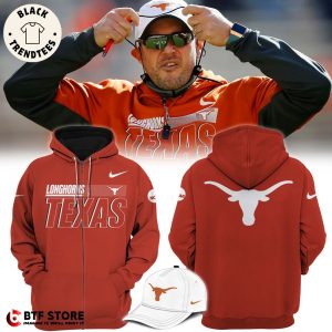 Texas Longhorns Nike Logo NCAA Red Design 3D Hoodie