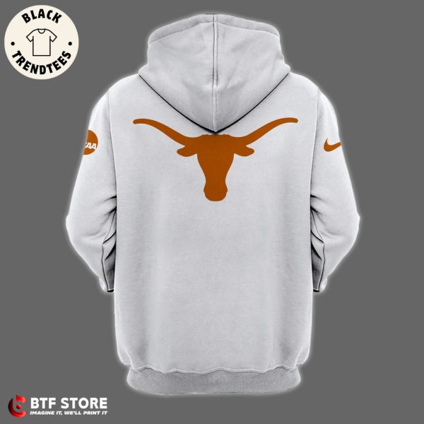 Texas Longhorns Nike Logo NCAA White Design 3D Hoodie