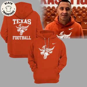 Texas Longhorns Orange Nike Logo Design 3D Hoodie