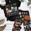 This Is My Disney Christmas Movies Watching Shirt Red Design Pajamas Set