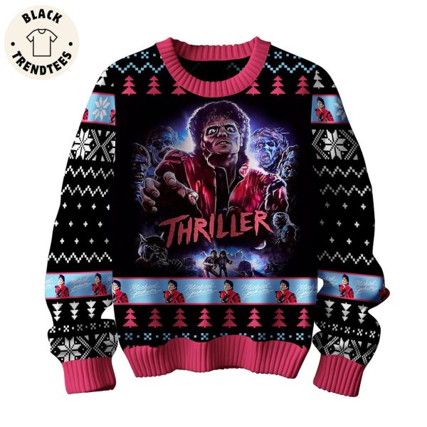 Thriller Michael Jackson Portrait Design 3D Sweater