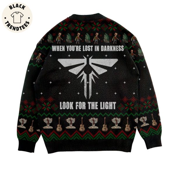 When You’re Lost In Darkness Look For The Light Black Design 3D Sweater