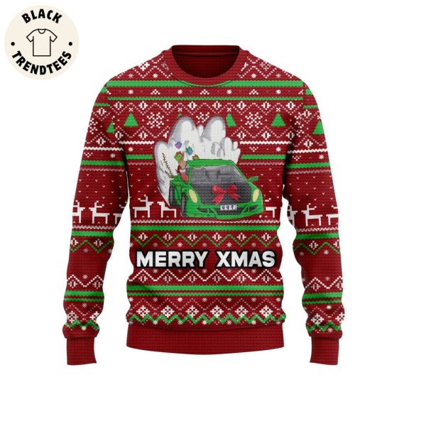 WRLD 999 Christmas Red Design 3D Sweater