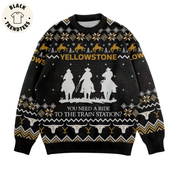 Yellow Stone Datton Ranch Montana EST 1865 Black Design 3D Sweater