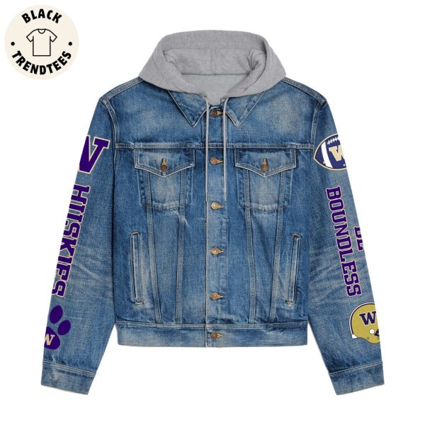 2024 Allstate Sugar Bowl Champs Just Won More Washington Huskies Hooded Denim Jacket