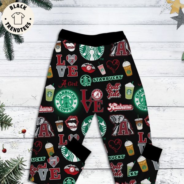 Alabama Starbucks Kind Of Girl Black Design Pajamas Set