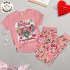 Be My Valentines Blue Allen Mascot Design Pajamas Set