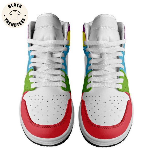 Backstreet Boys Nike Logo Pink Green Design Air Jodan 1 High Top