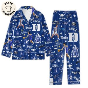 Blue Devils Duke University Blue Design Pajamas Set