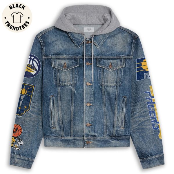 Born To Be A Packers Fan Hooded Denim Jacket