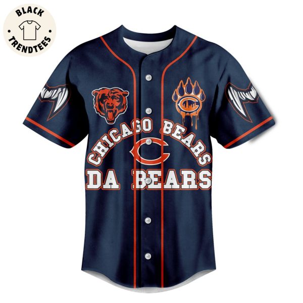 Chicago Bears Da Bears Monsters Of The Midway Blue Design Baseball Jersey