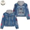 Cowboy Nation America Team Cowboys Dallas Cowboys Hooded Denim Jacket