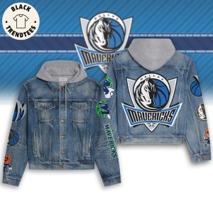 Dallas Mavericks Mavericks Mascot Design Hooded Denim Jacket