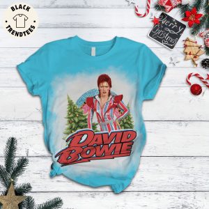 David Bowie Blue Design Pajamas Set