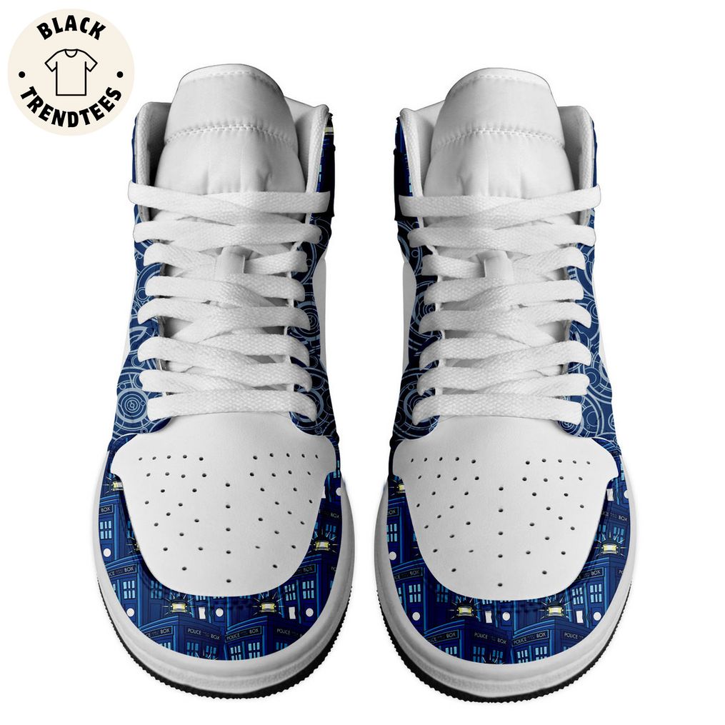 Doctor Who Nike Blue Design Air Jordan 1 High Top
