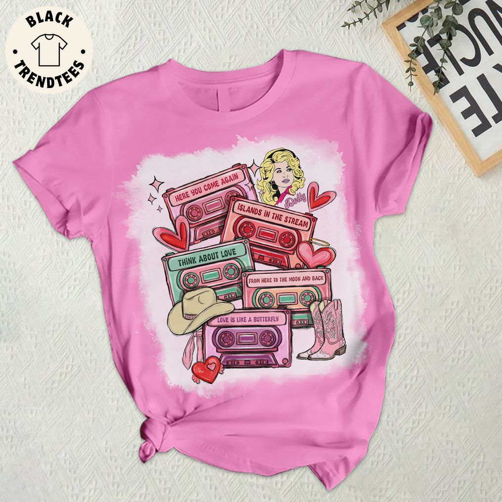 Dolly For President Pink Design Pajamas Set