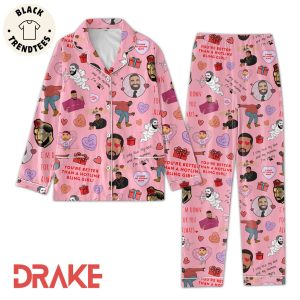 Drake My Hotline Bling Pink Design Pajamas Set