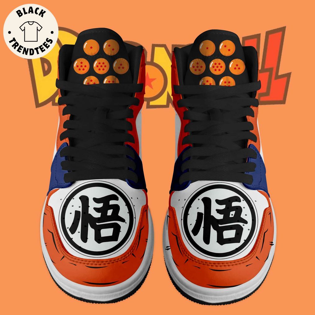 Drangon Ball Orange Nike Logo Design Air Jordan 1 High Top