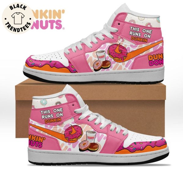 Dukkin Donuts Nike Pink Design Air Jordan 1 High Top