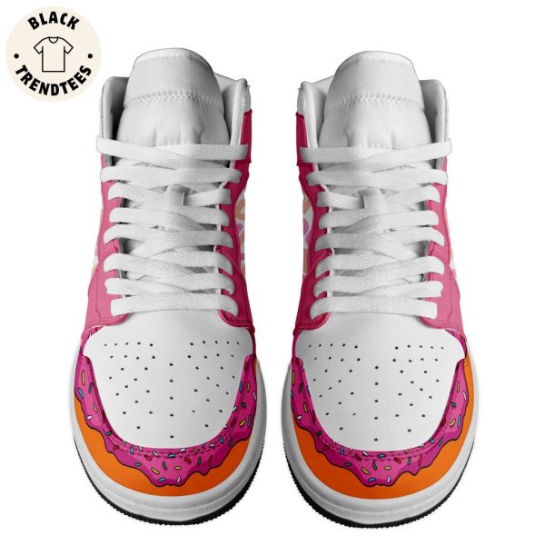 Dukkin Donuts Nike Pink Design Air Jordan 1 High Top