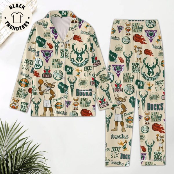 Fear The Deer Milwaukee Bucks Pajamas Set