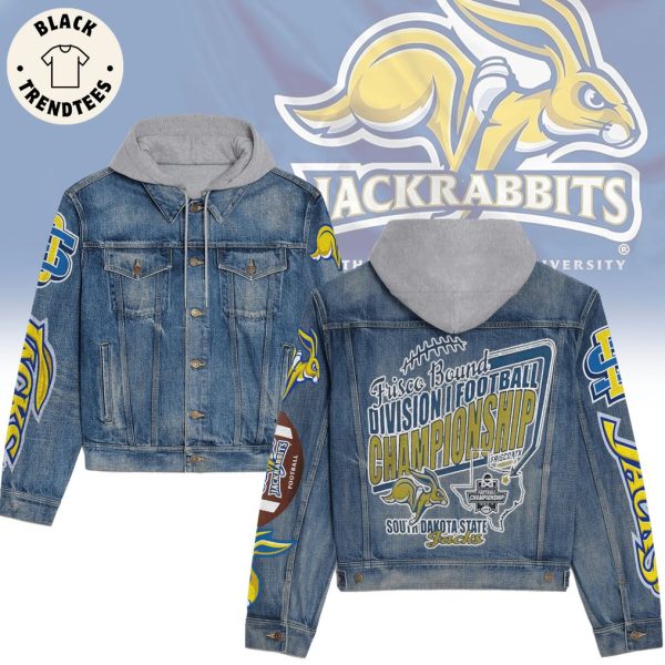 Frisco Bound Division Football Championship South Dakota State Jacks Hooded Denim Jacket