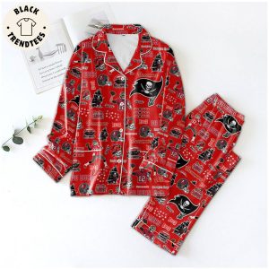 Go Bucs Buccaneers Skull Red Design Pajamas Set