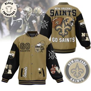Go Saints New Orleans Go Saints Baseball Jacket