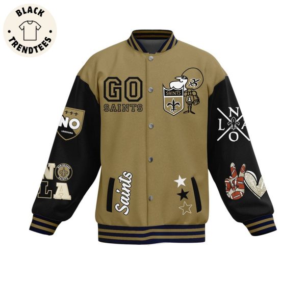 Go Saints New Orleans Go Saints Baseball Jacket