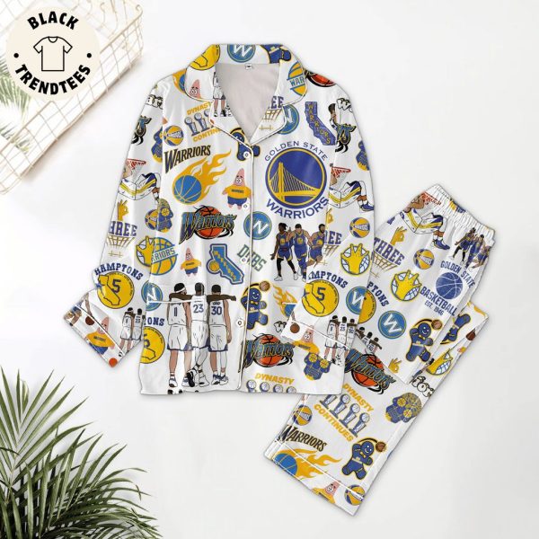 Golden State Warriors Portrait Design Pajamas Set