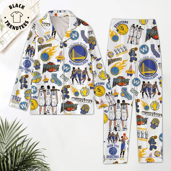 Golden State Warriors Portrait Design Pajamas Set