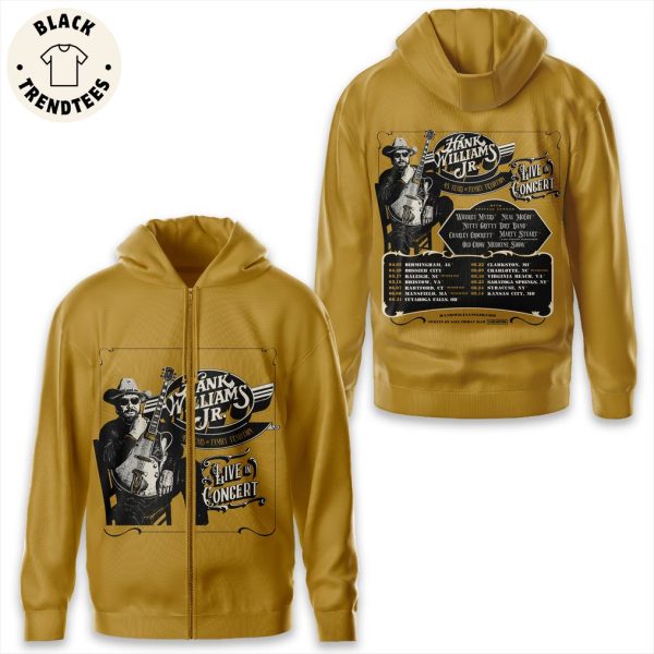 Hank Williams Jr Live Concert Yellow Design 3D Hoodie