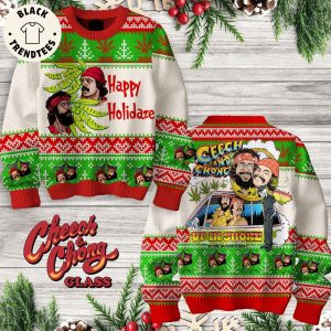 Happy Holidaze Ceech And Chong Glass 3D Sweater