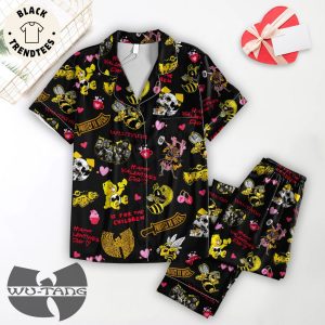 Happy Valentine’s Day Wu-Tang Black Design Pajamas Set
