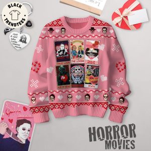 Horror Movies Pink Design 3D Sweater