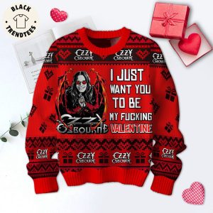 I Just Want You to Be y Fuckin Valentine CZZY Red Design 3D Sweater
