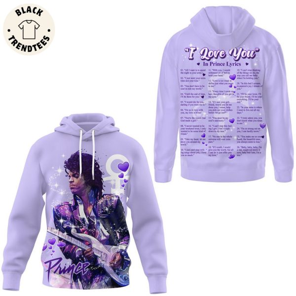 I Love You In Prince Lyrics Purple Design 3D T-Shirt