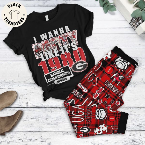 I Wanna Like It’s 1980 National Championships Go Dawgs Pajamas Set