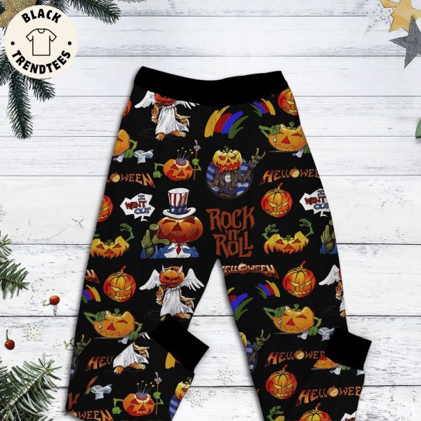 I Want Out For Helloween Black Design Pajamas Set