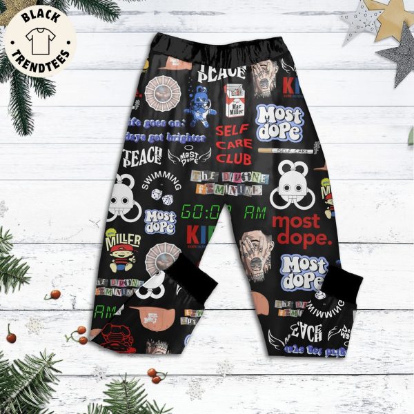 If Wont Feel Like Christmas Without You Black Pajamas Set