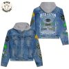I Can Do All Things Through Christ Strengthens Mascot Design Hooded Denim Jacket