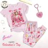 I’ll Be Waiting For You Forever Love Fancy Pink Design Pajamas Set