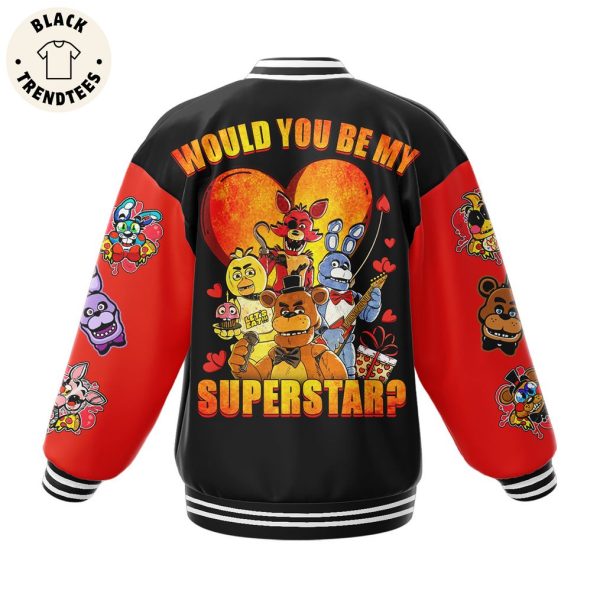It’s Your Valentine Superstar Black Design Baseball Jacket
